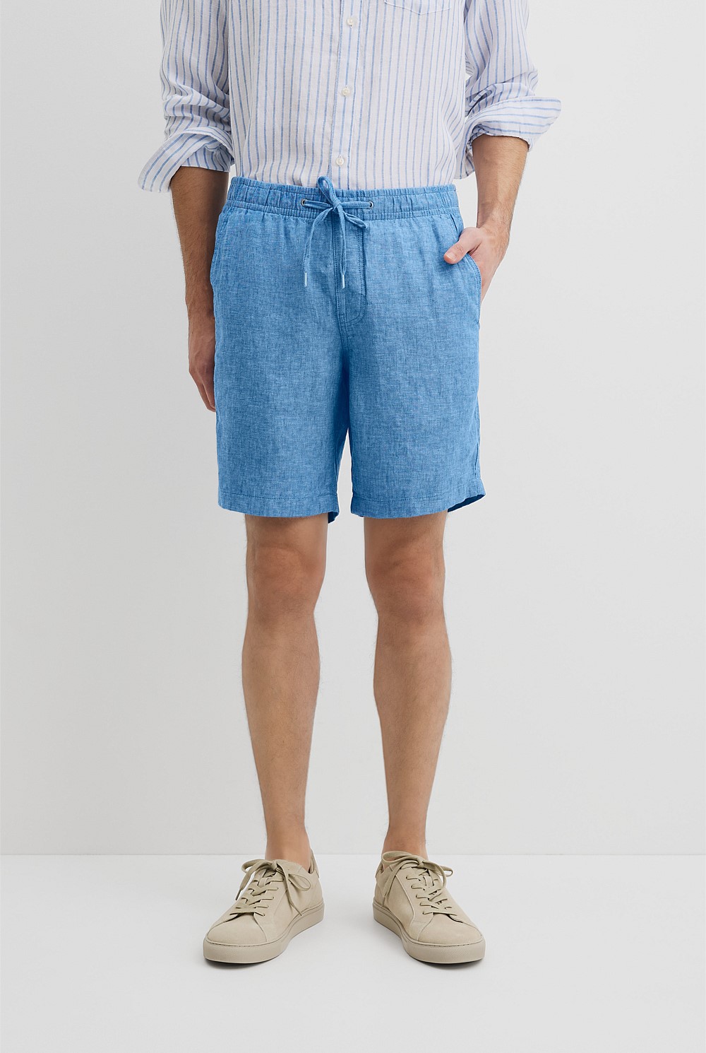 Organically Grown Linen Drawcord Short