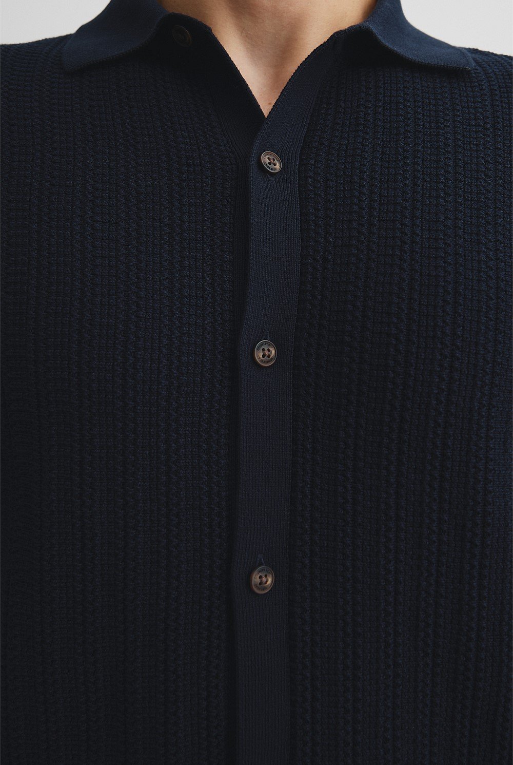 Australian Cotton Short Sleeve Textured Knit Shirt