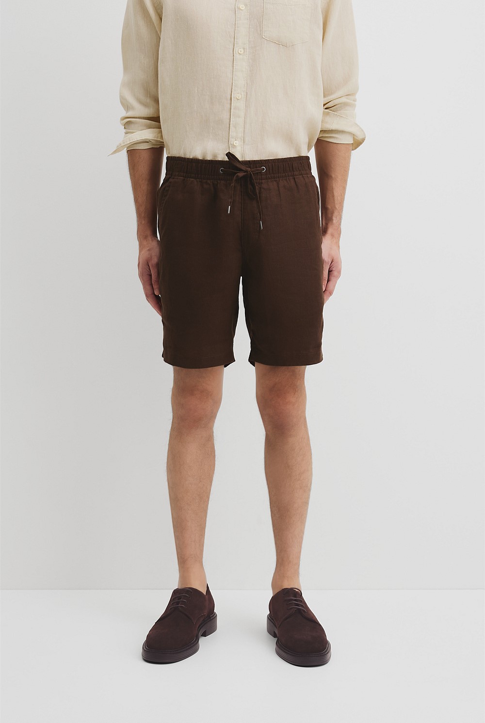 Organically Grown Linen Drawcord Short