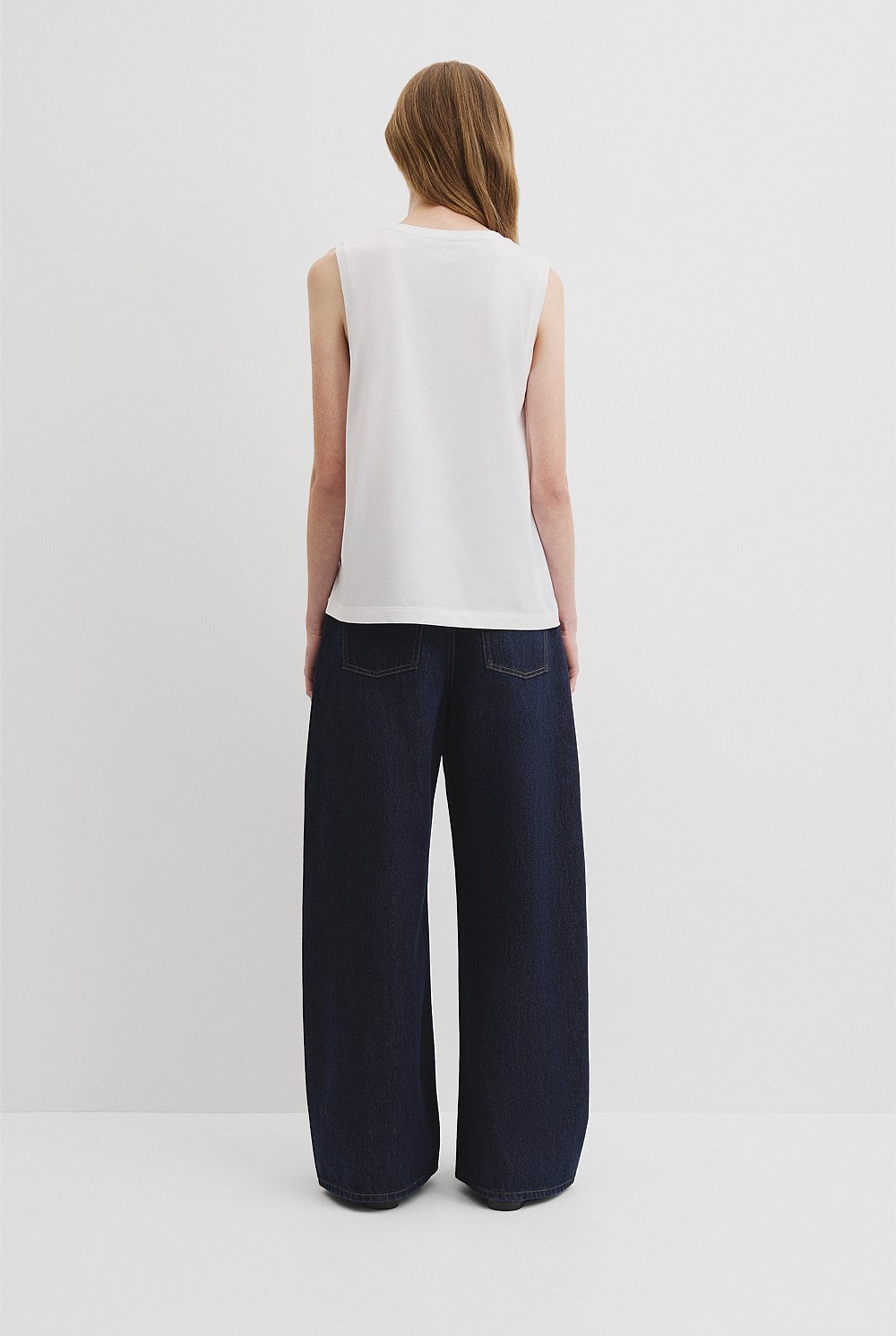 Australian Cotton Relaxed Crew Tank