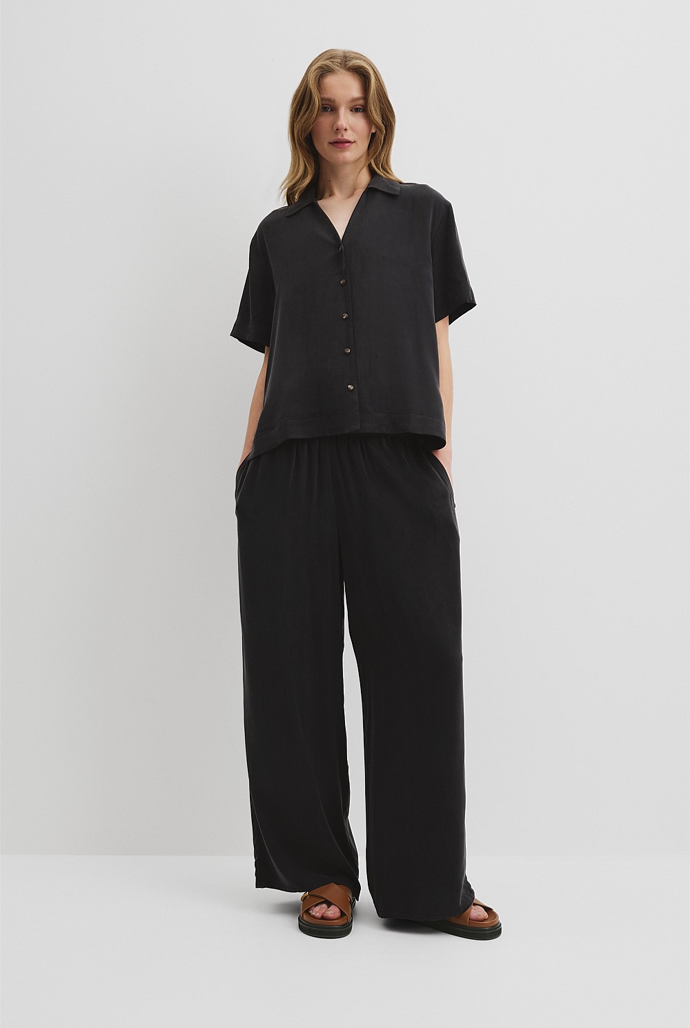 Short Sleeve Cupro Shirt