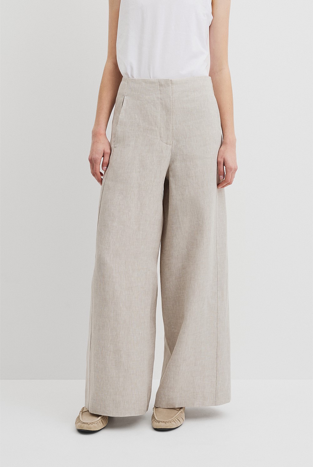 Organically Grown Linen Panel Pant