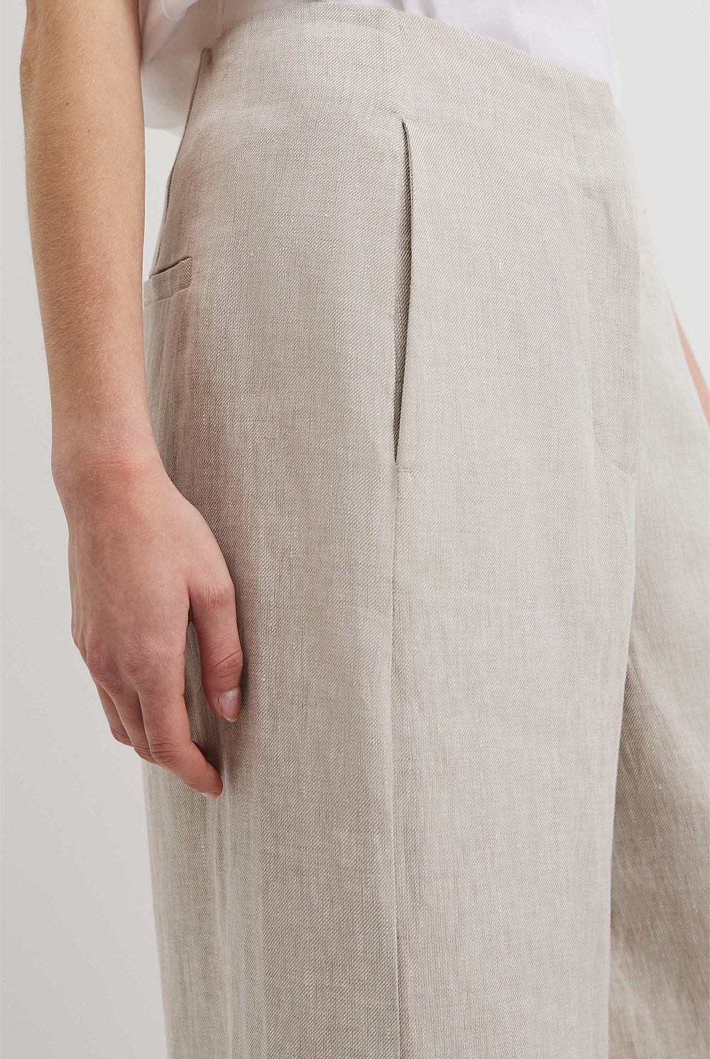 Organically Grown Linen Panel Pant