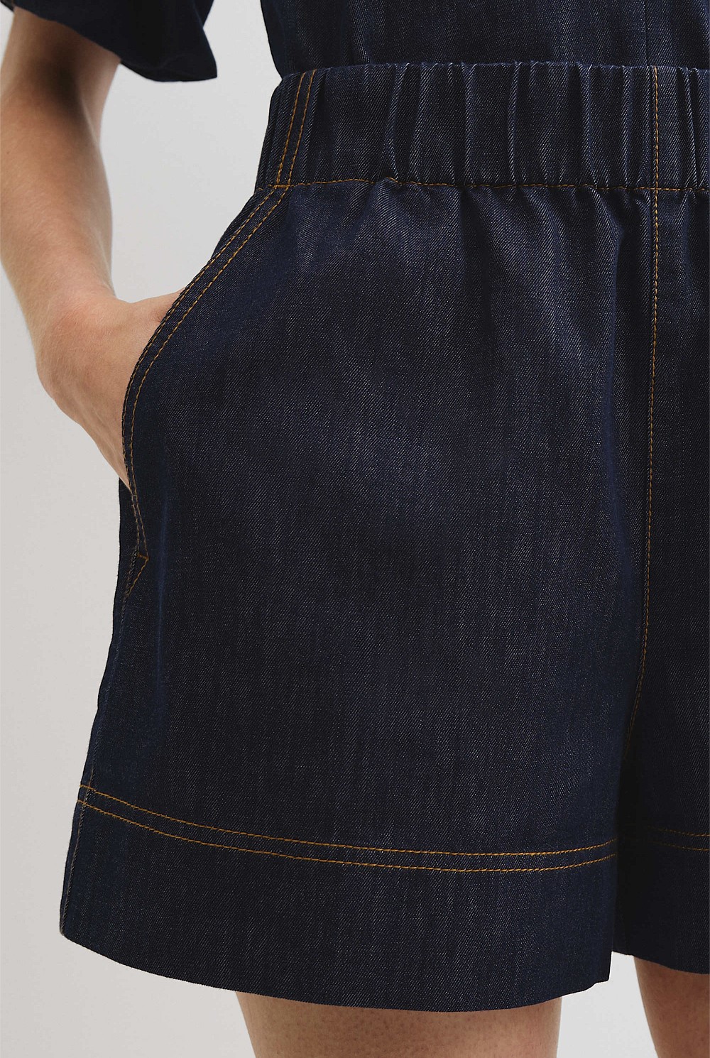 Chambray Denim Short