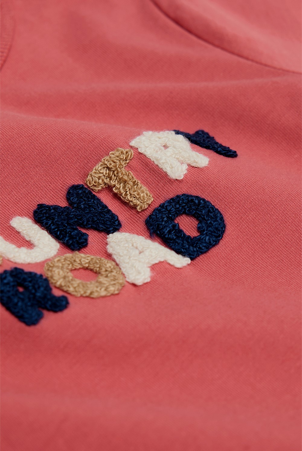 Organically Grown Cotton Boucle Logo T-Shirt