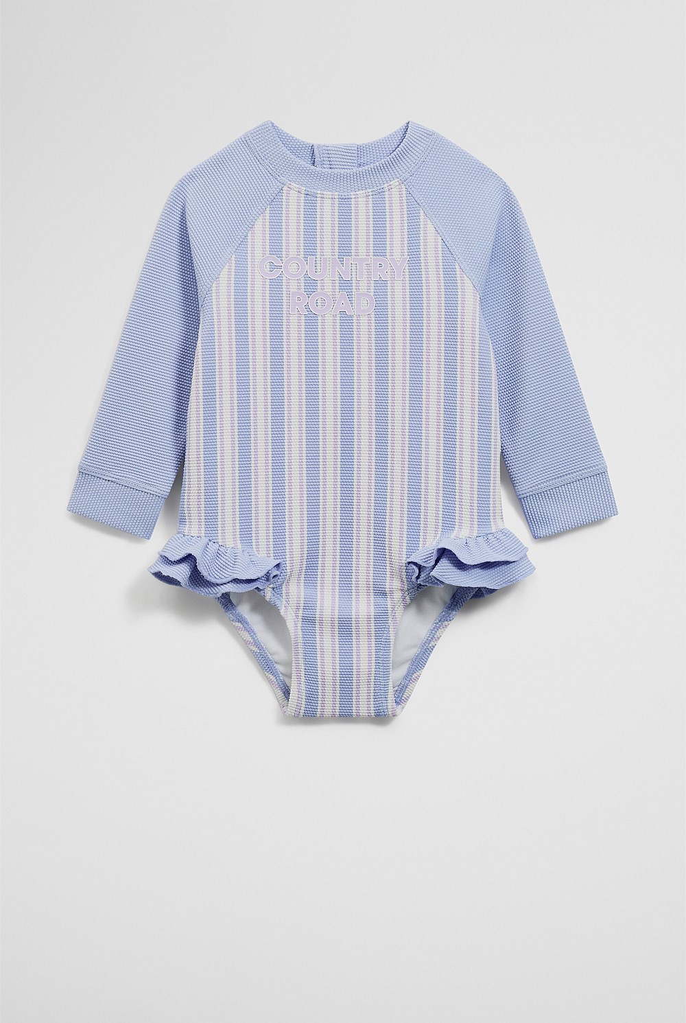 Stripe Frill Swimsuit