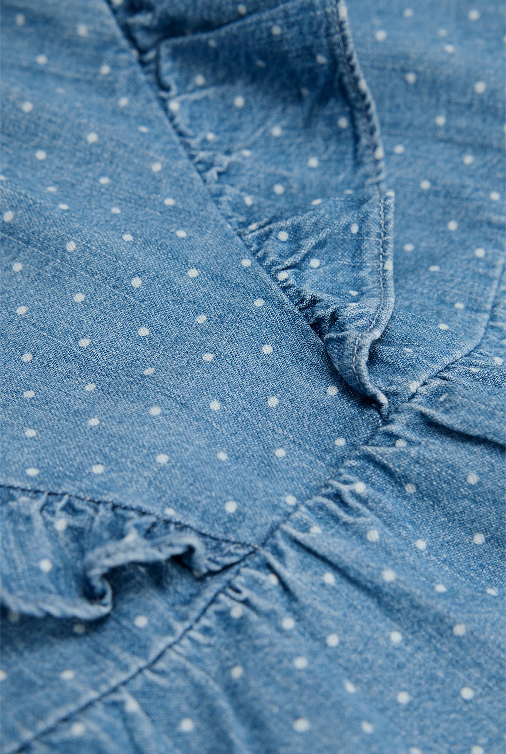 Organically Grown Cotton Frill Detail Mini Skirt