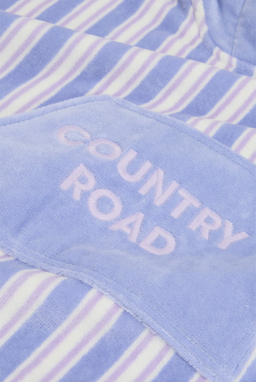 Australian Cotton Stripe Logo Poncho