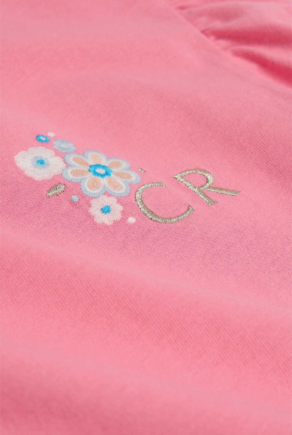 Organically Grown Cotton Relaxed Frill T-Shirt