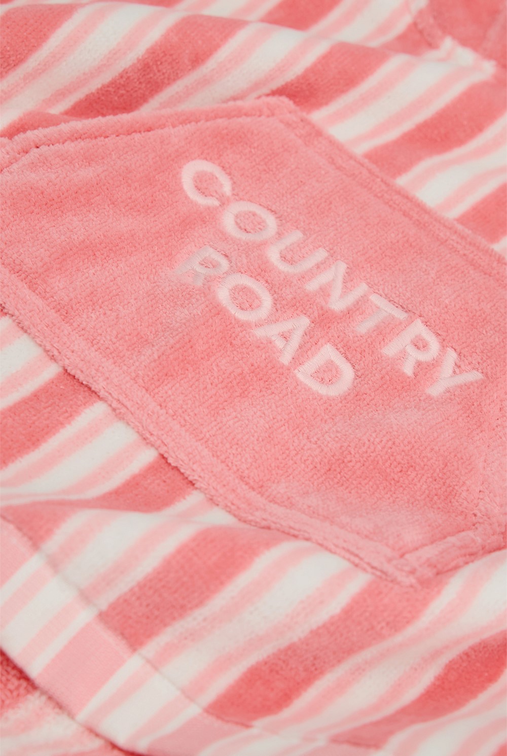 Australian Cotton Stripe Logo Poncho