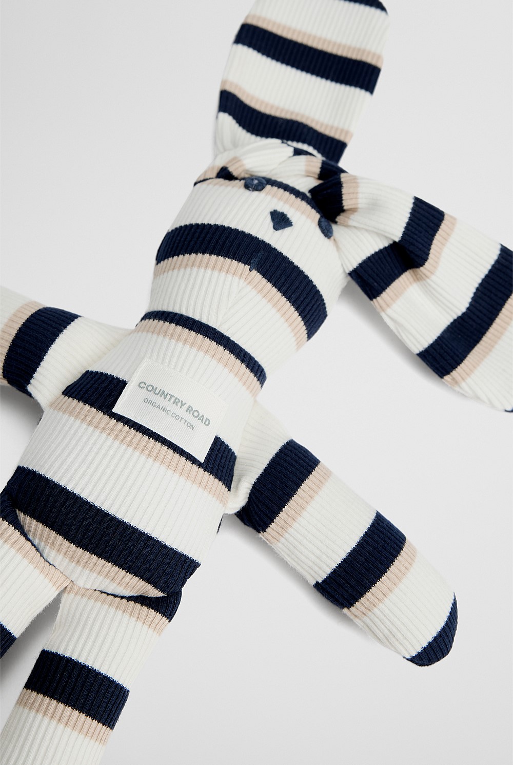 Organically Grown Cotton Stripe Bunny