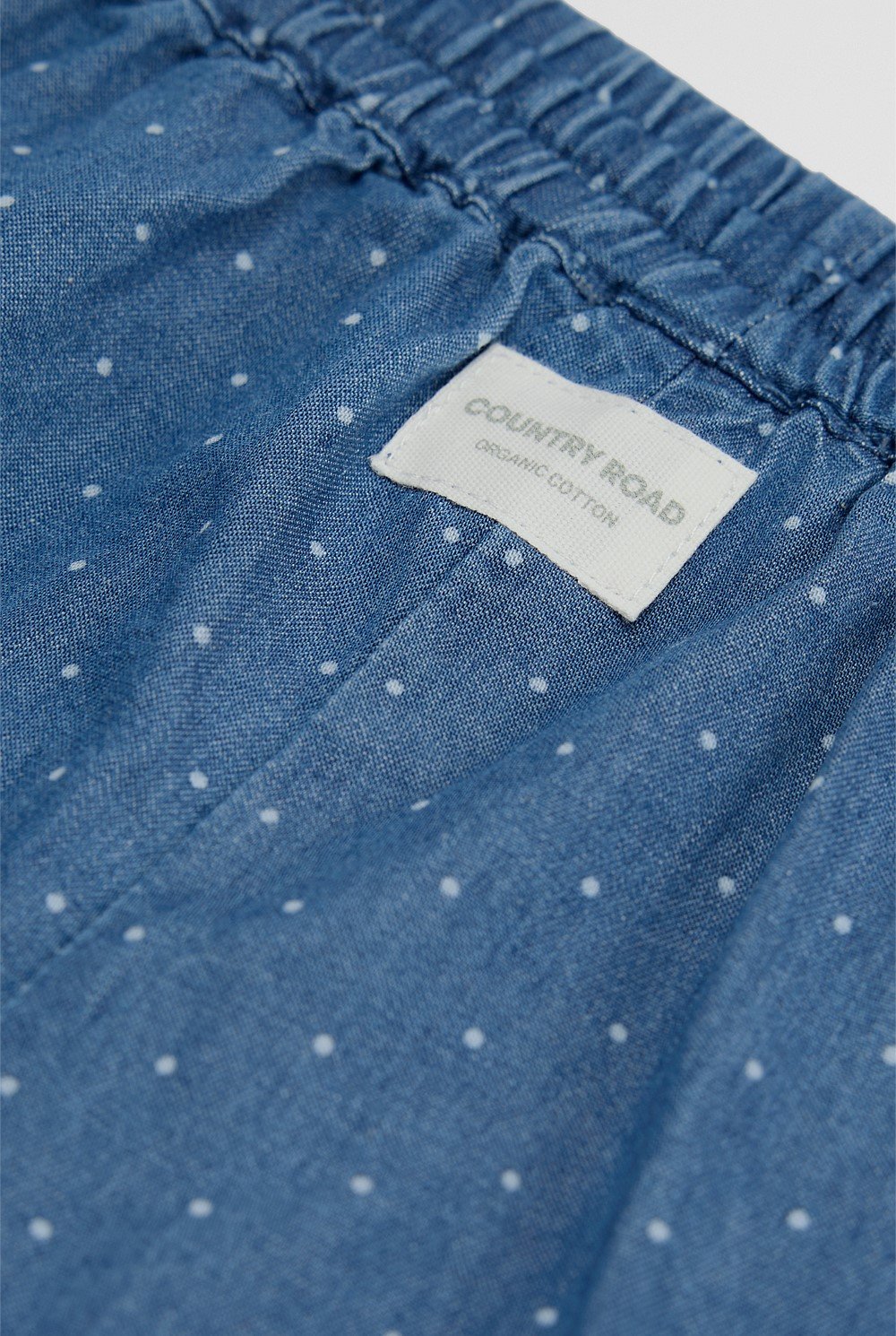 Organically Grown Cotton Chambray Wide Legging Pant