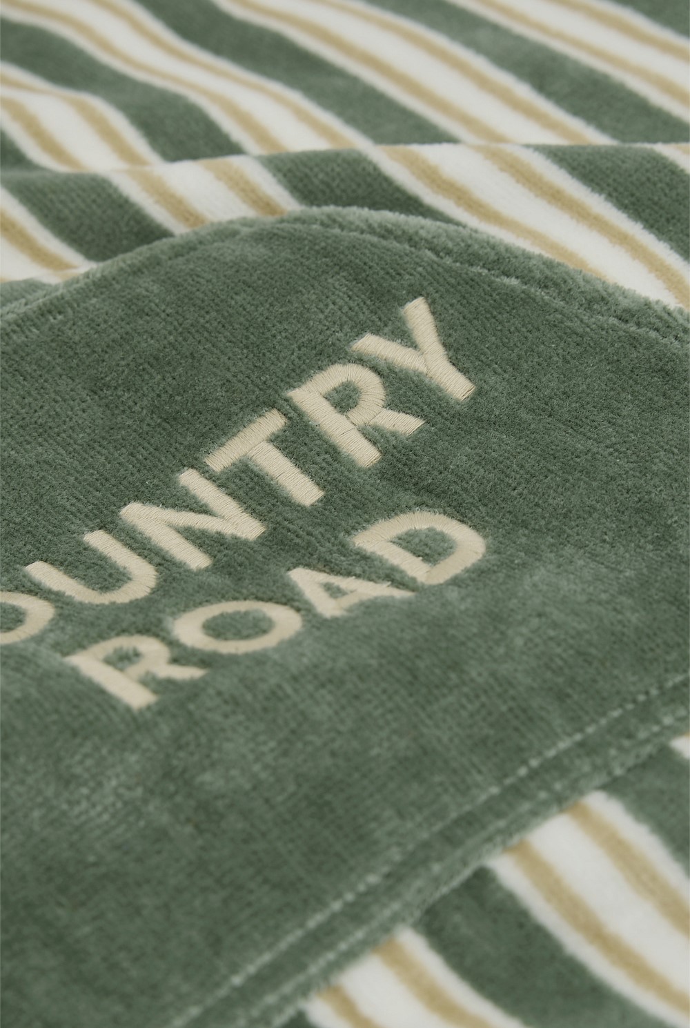 Australian Cotton Logo Stripe Poncho