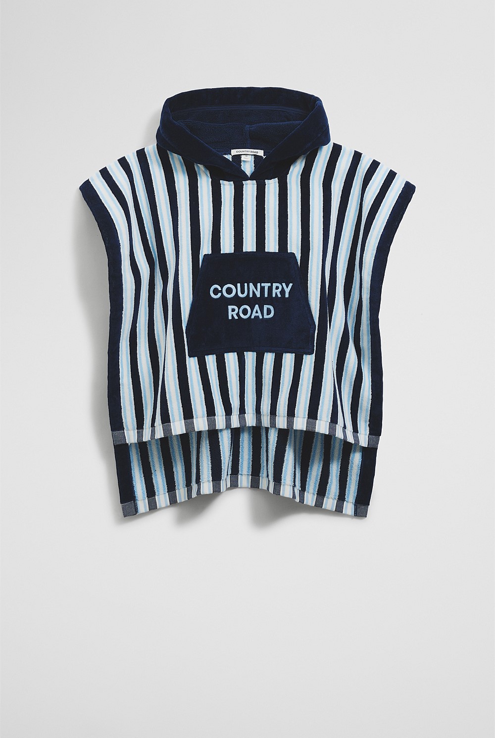 Australian Cotton Logo Stripe Poncho