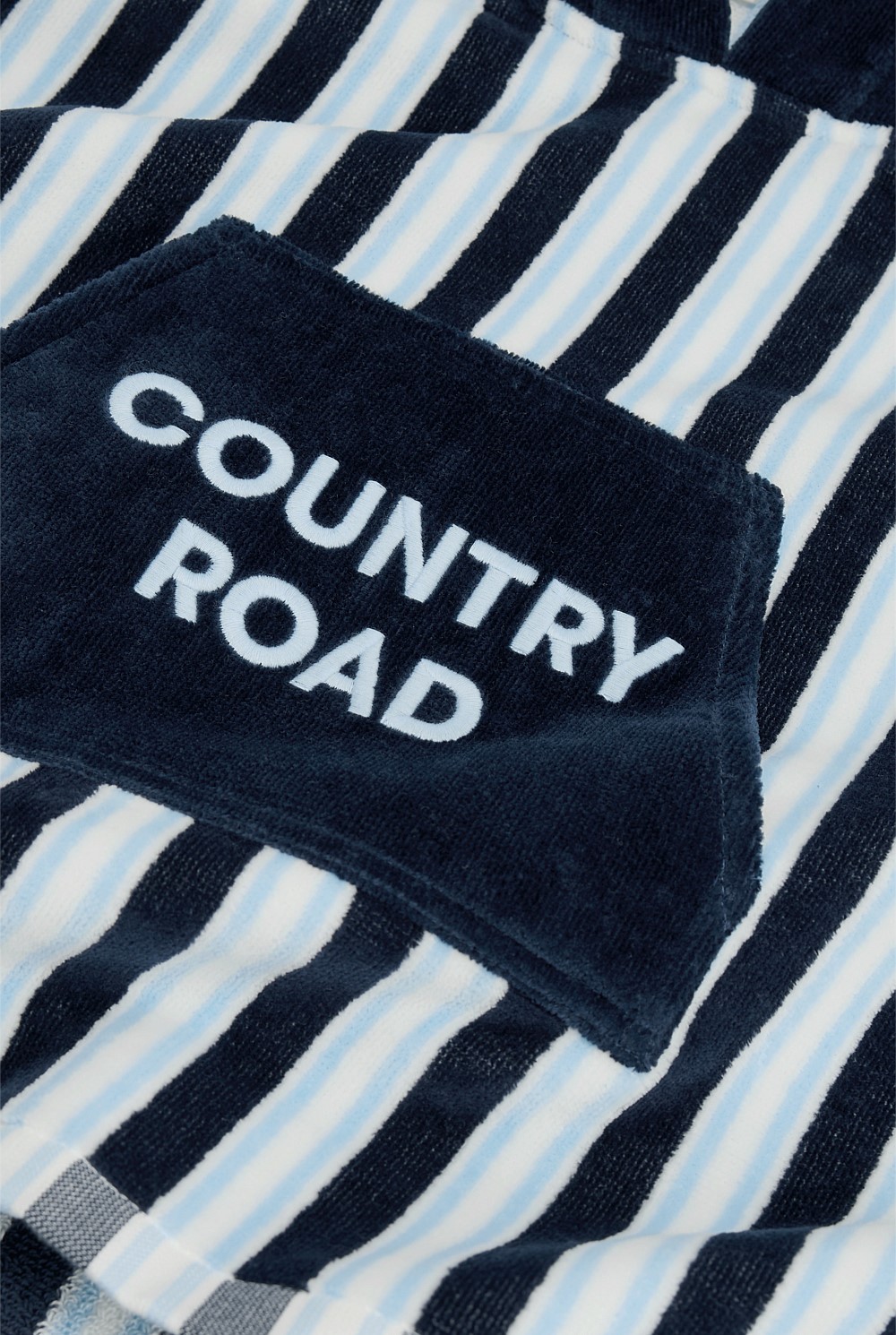Australian Cotton Logo Stripe Poncho