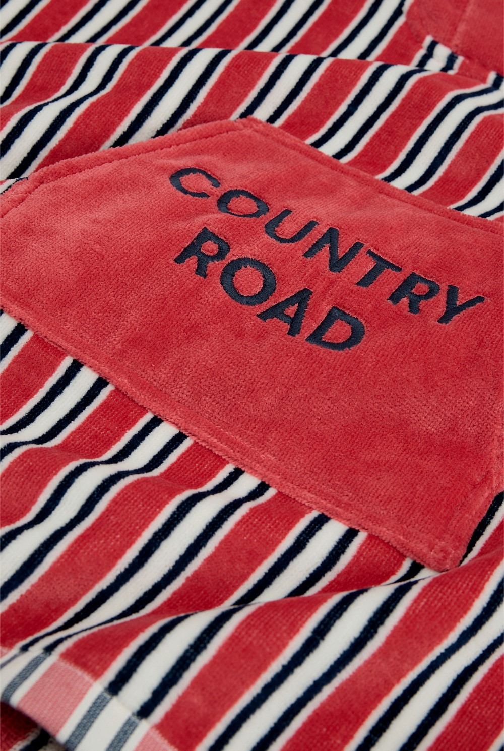 Australian Cotton Logo Stripe Poncho
