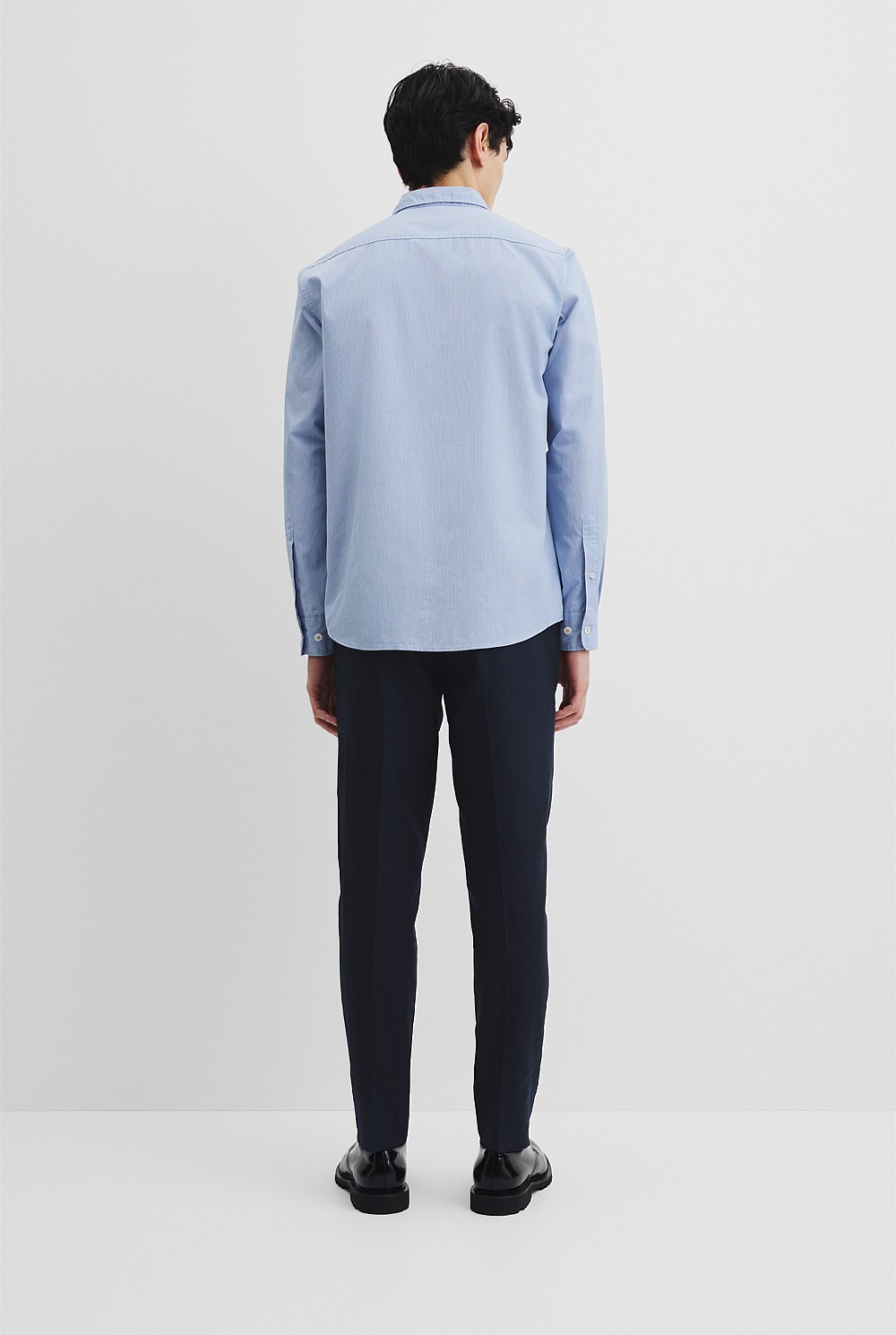 Long Sleeve Regular Fit Cotton Textured Shirt