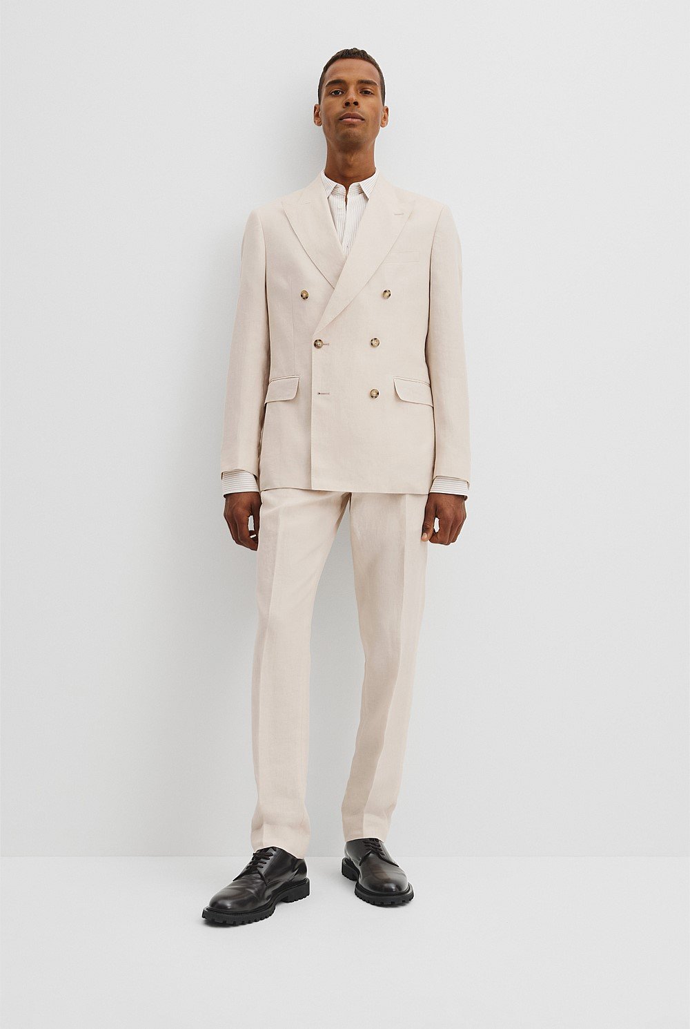 Linen Double Breasted Jacket