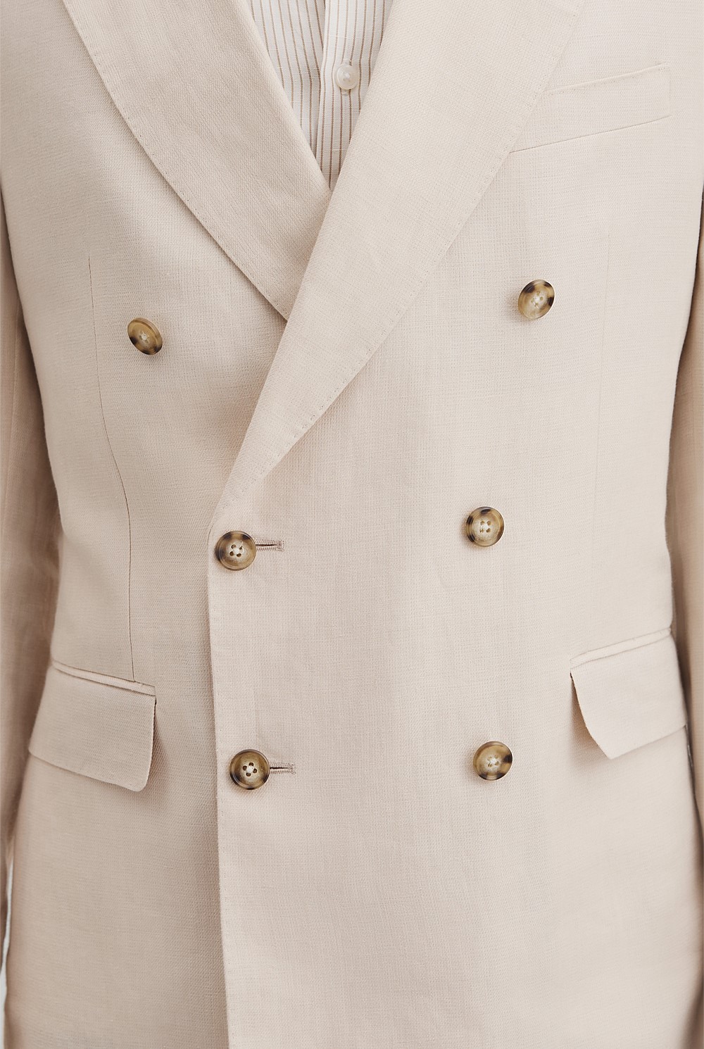 Linen Double Breasted Jacket