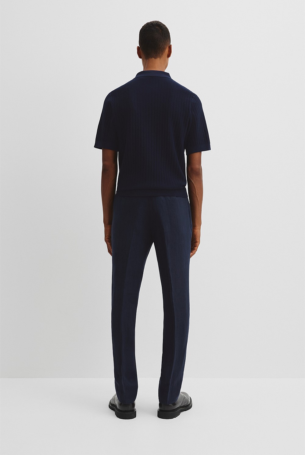 Australian Cotton Herringbone Knit Polo