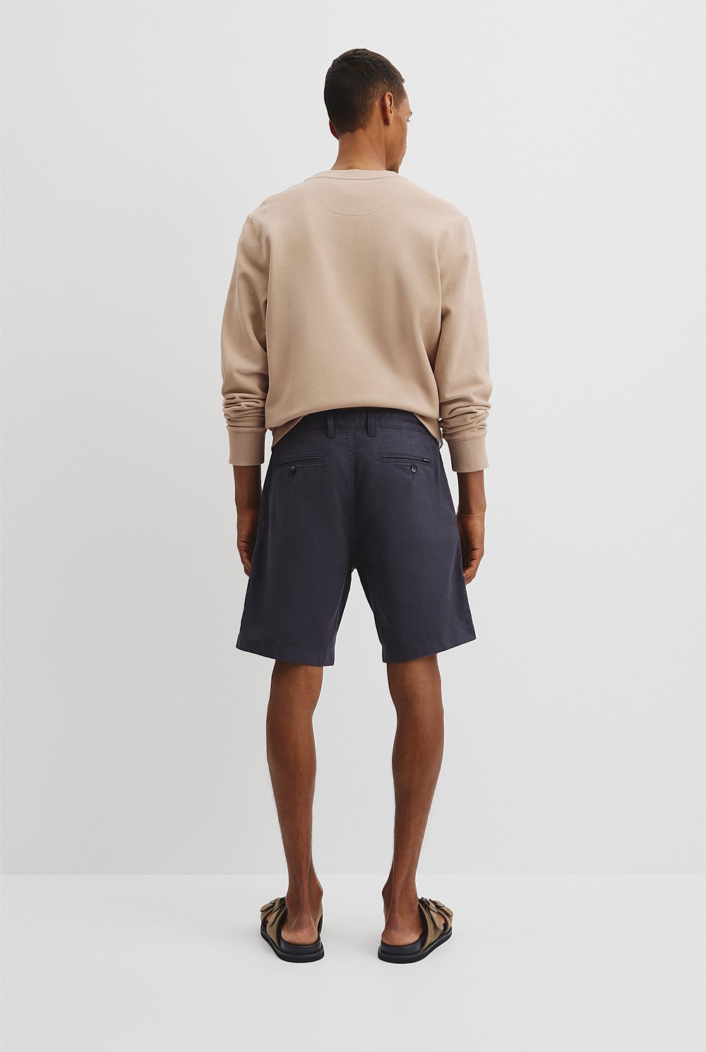 Cotton Stretch Textured Short