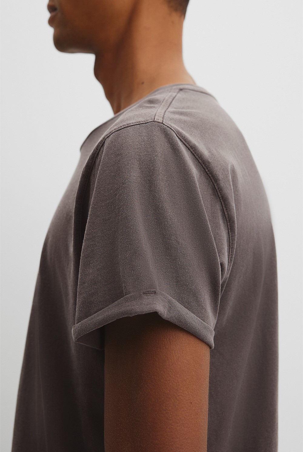 Australian Cotton Longline Garment Dye T-Shirt