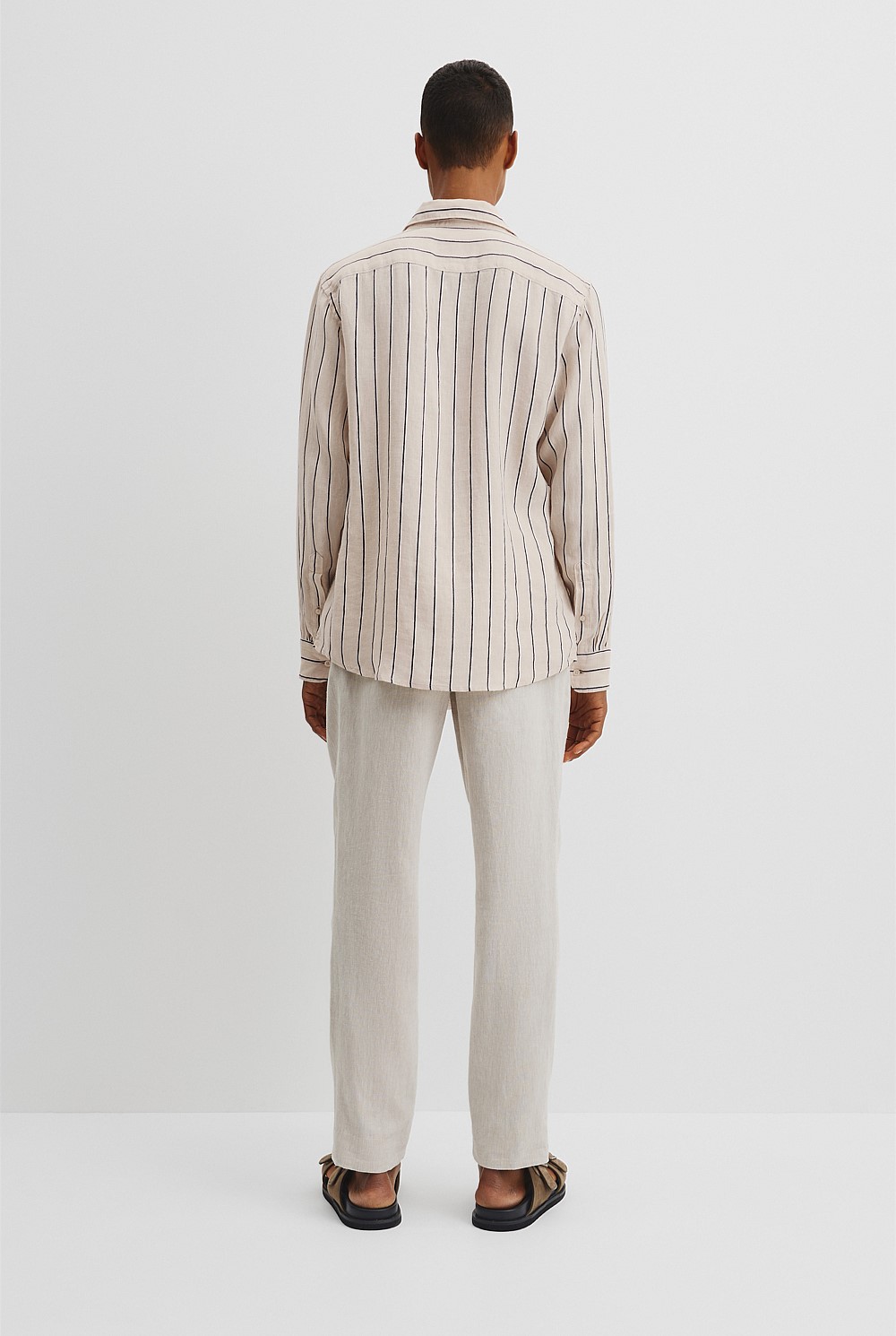 Regular Fit Organically Grown Linen Stripe Shirt