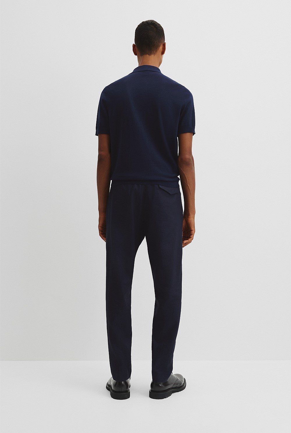 Australian Cotton Blend Silk Button Polo