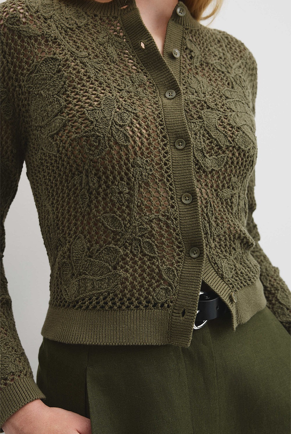 Applique Knit Cardigan