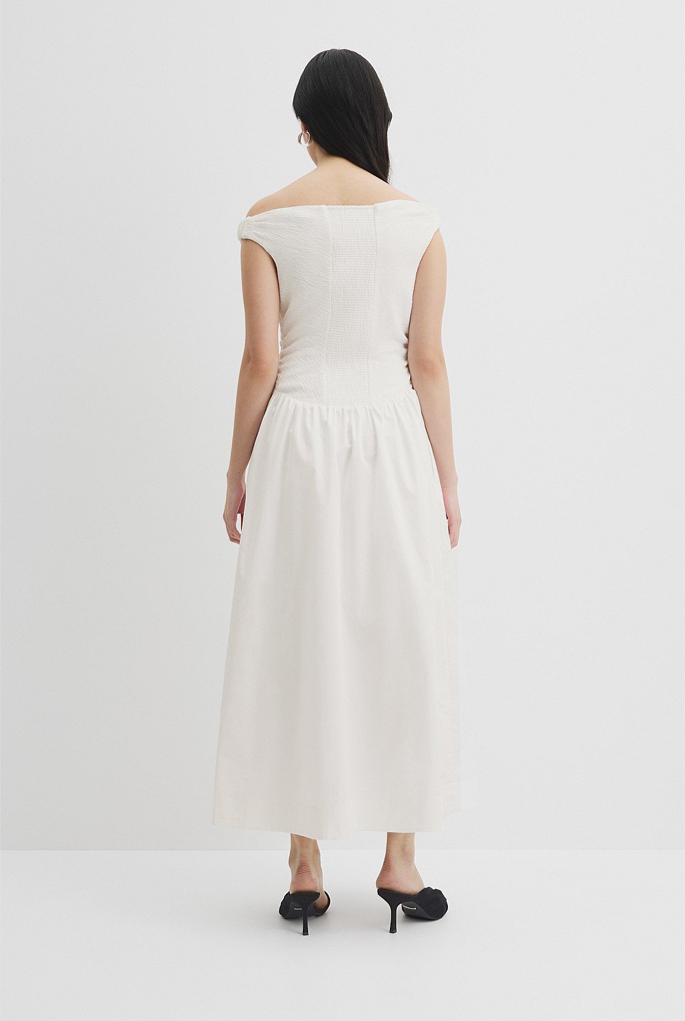 Off Shoulder Midi Dress