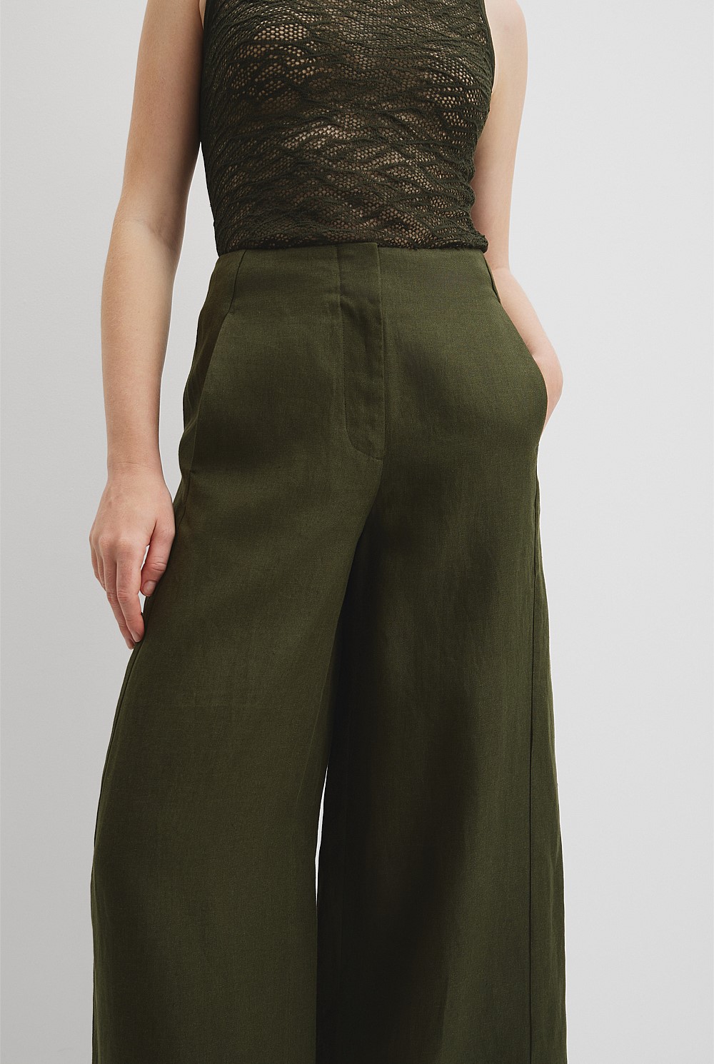 Organically Grown Linen Panel Pant