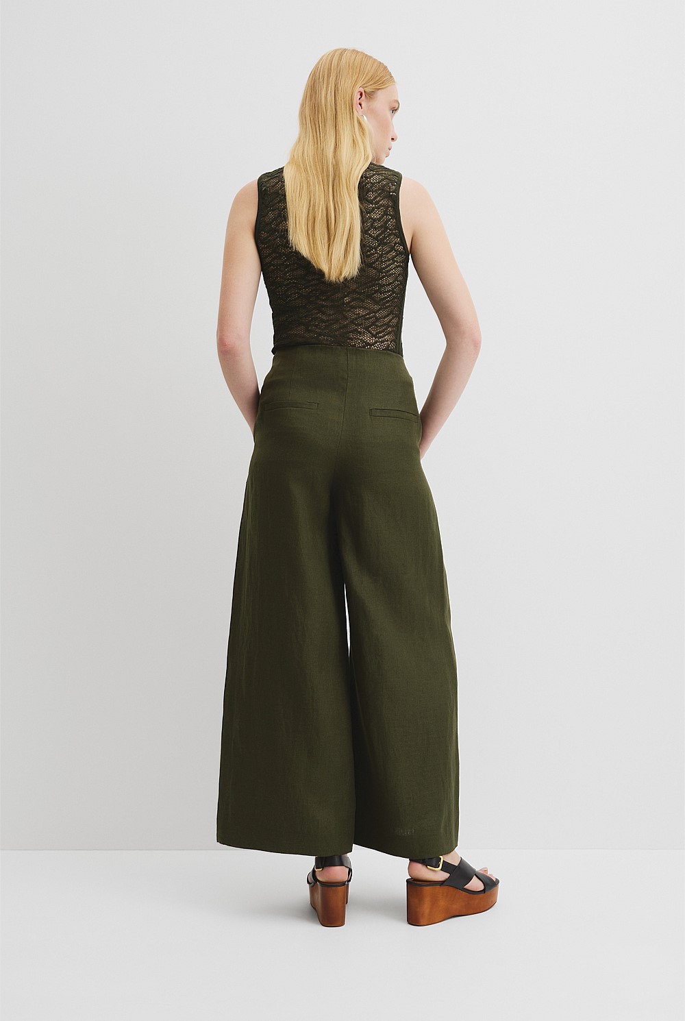 Organically Grown Linen Panel Pant