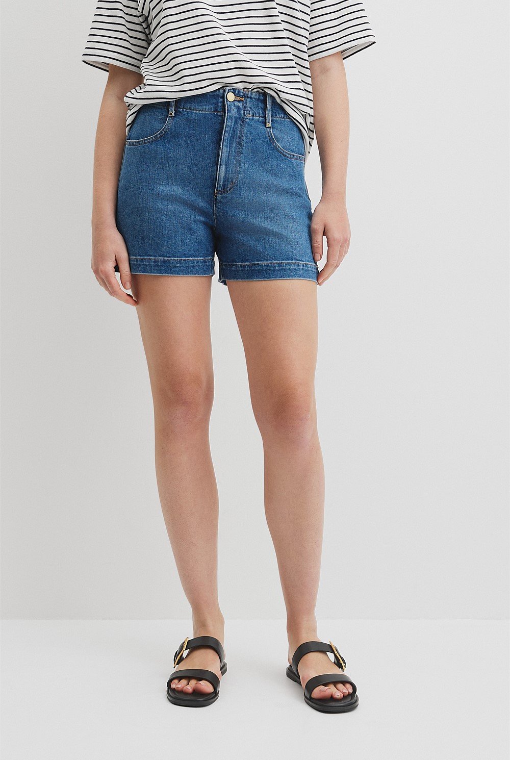 Denim A-Line Short