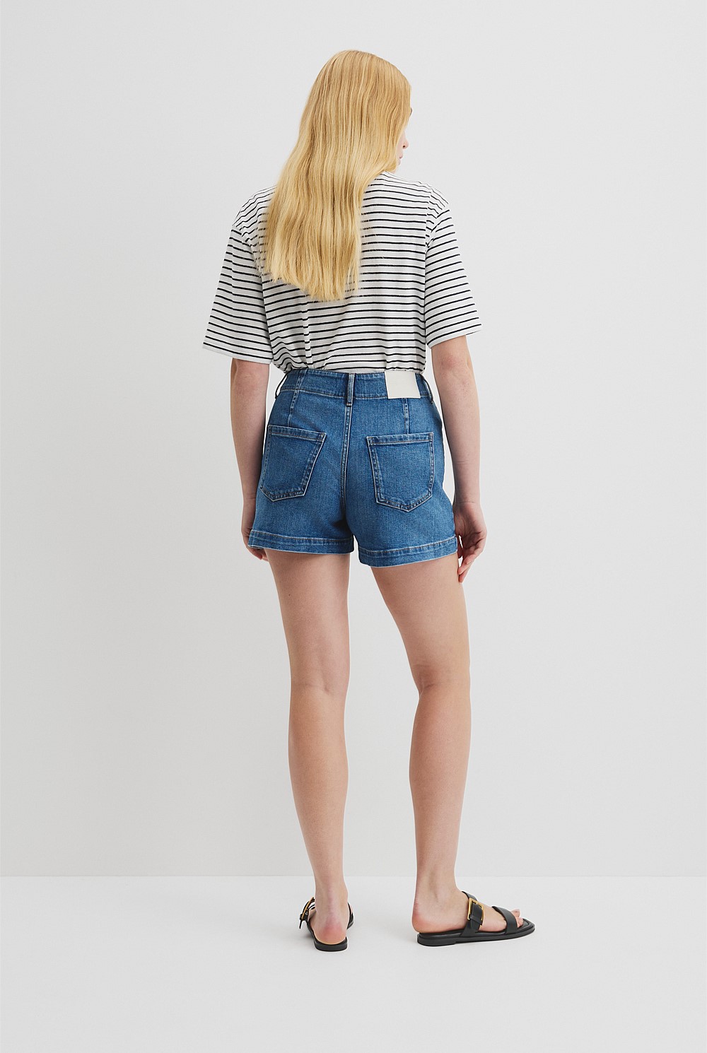Denim A-Line Short