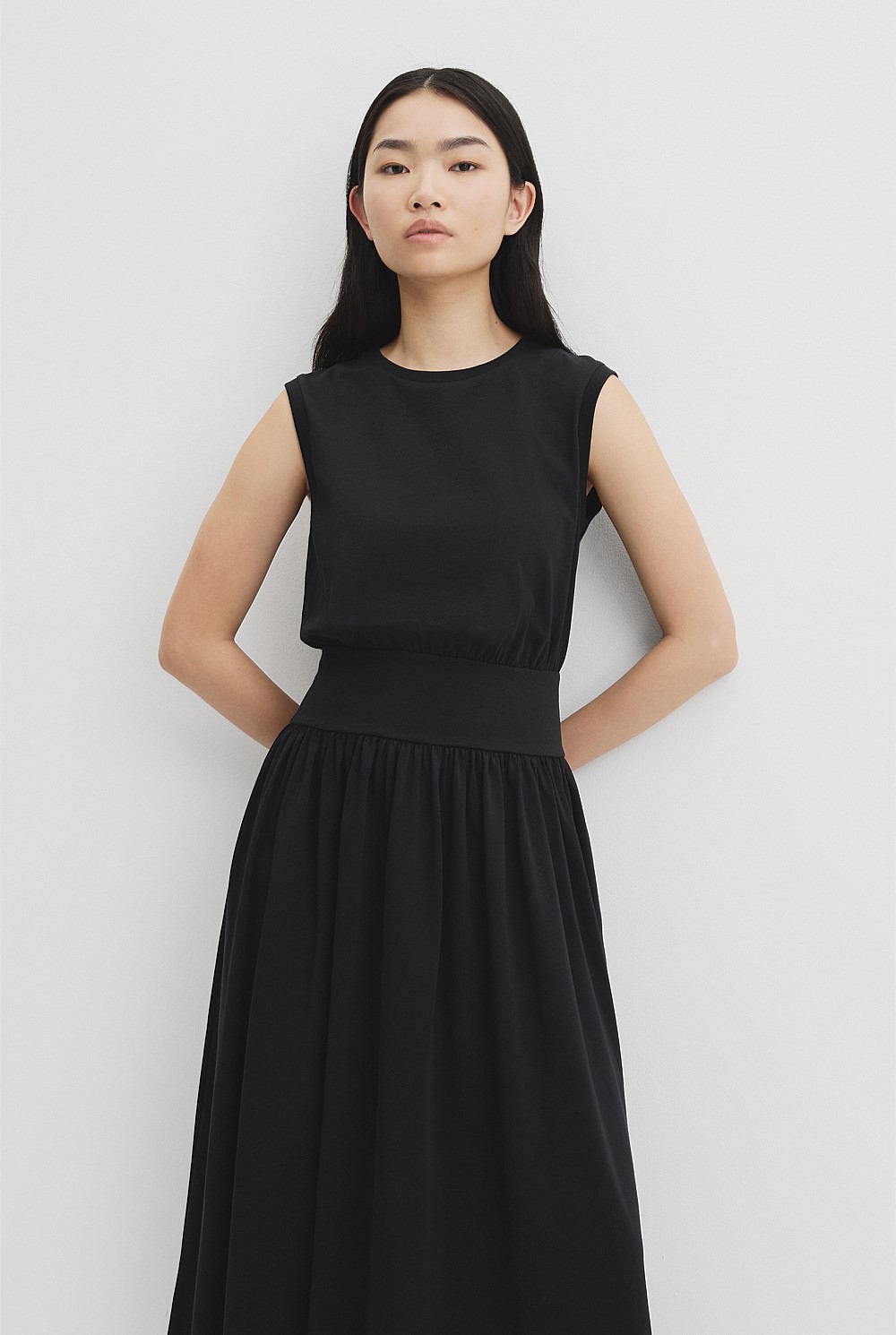 Australian Cotton Jersey Gather Dress