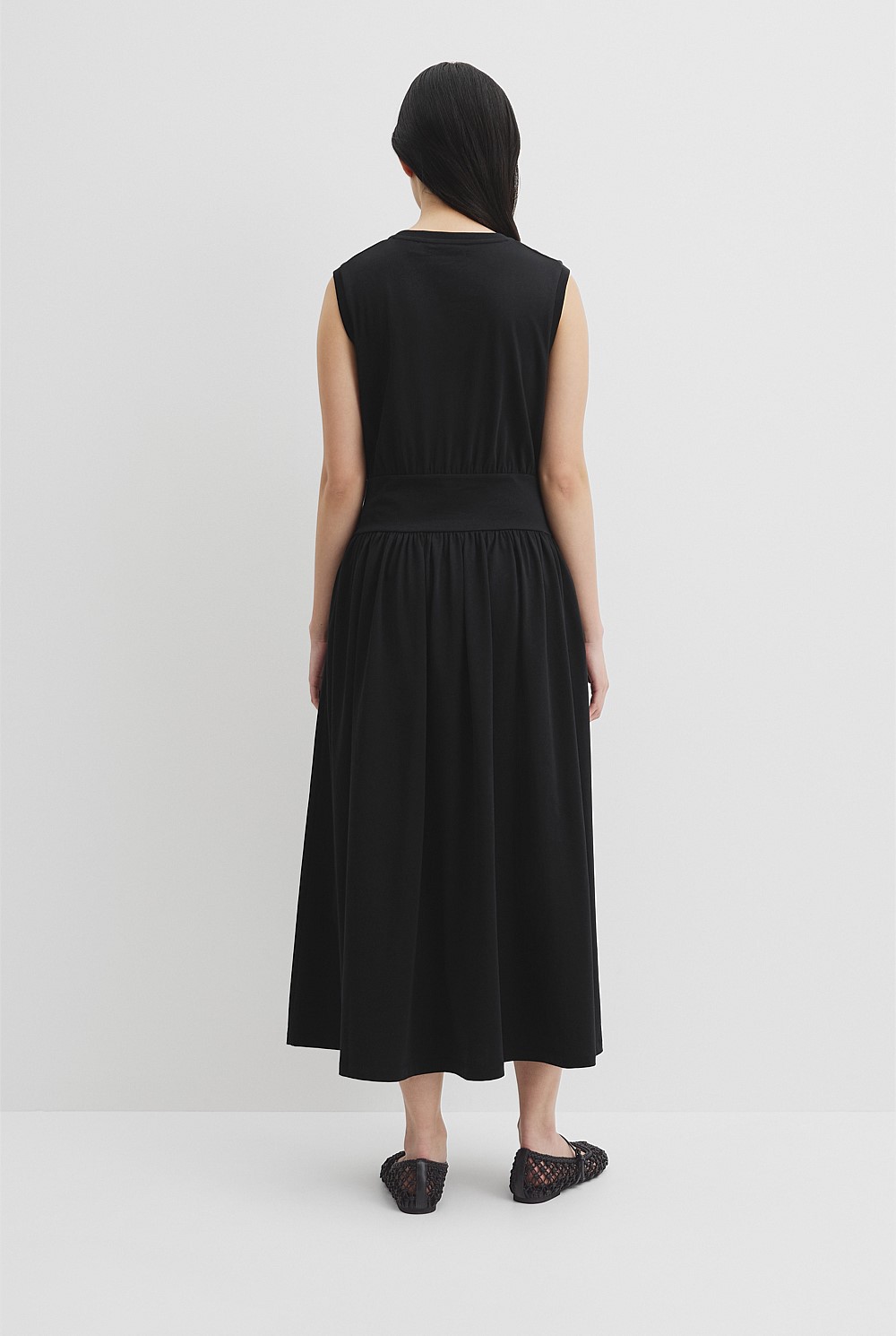 Australian Cotton Jersey Gather Dress