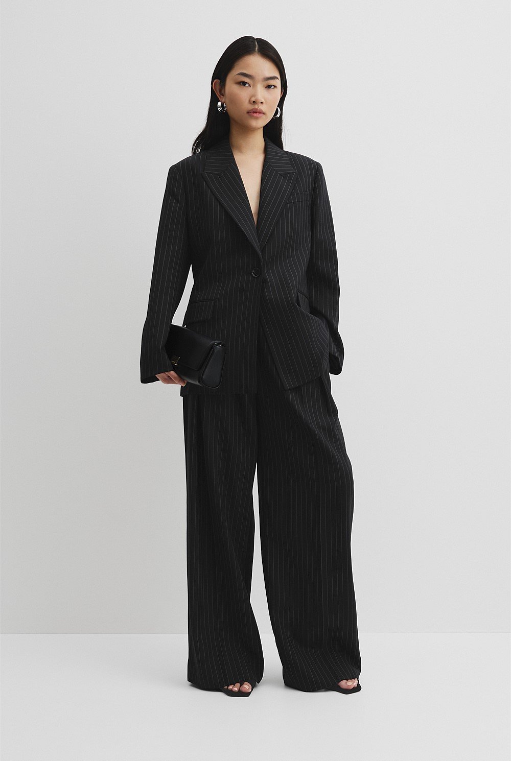 Pinstripe Blazer