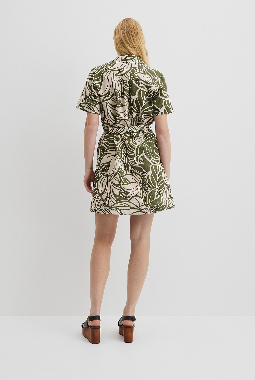 Print Flared Mini Dress