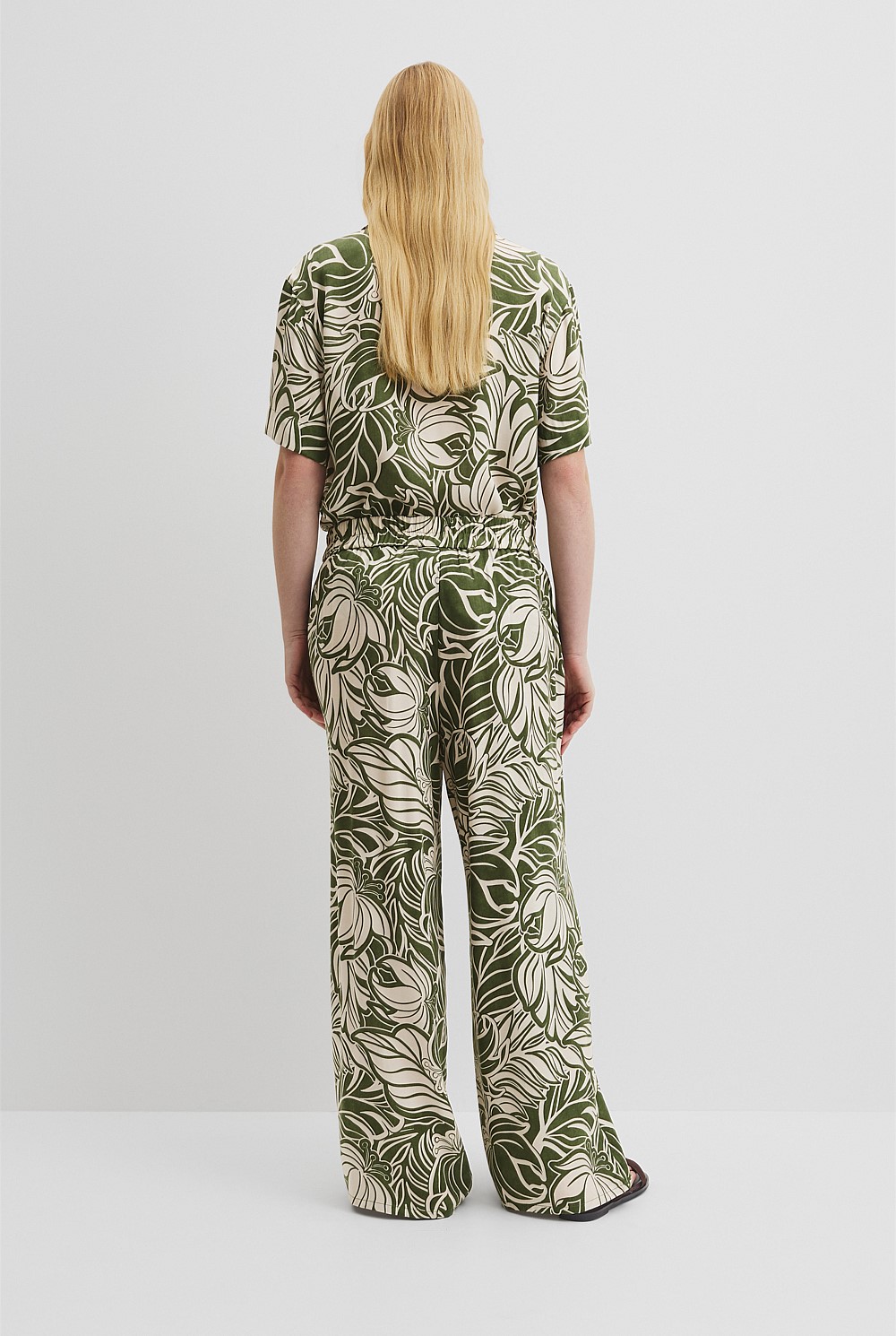 Print Pull On Cupro Pant