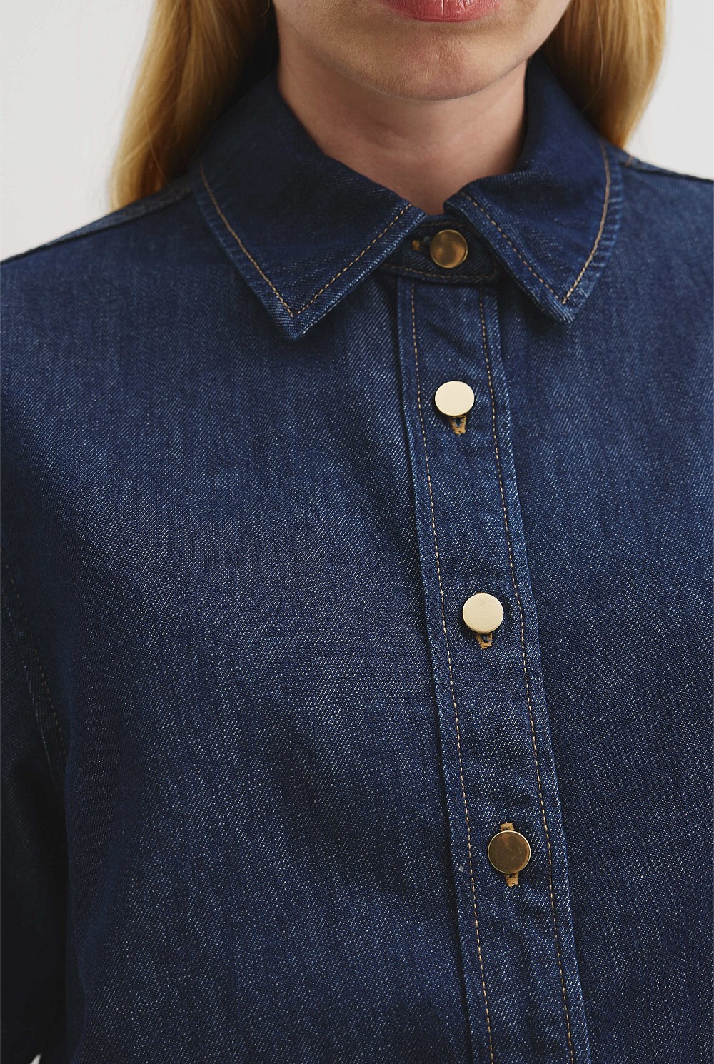 Short Sleeve Denim Shirt