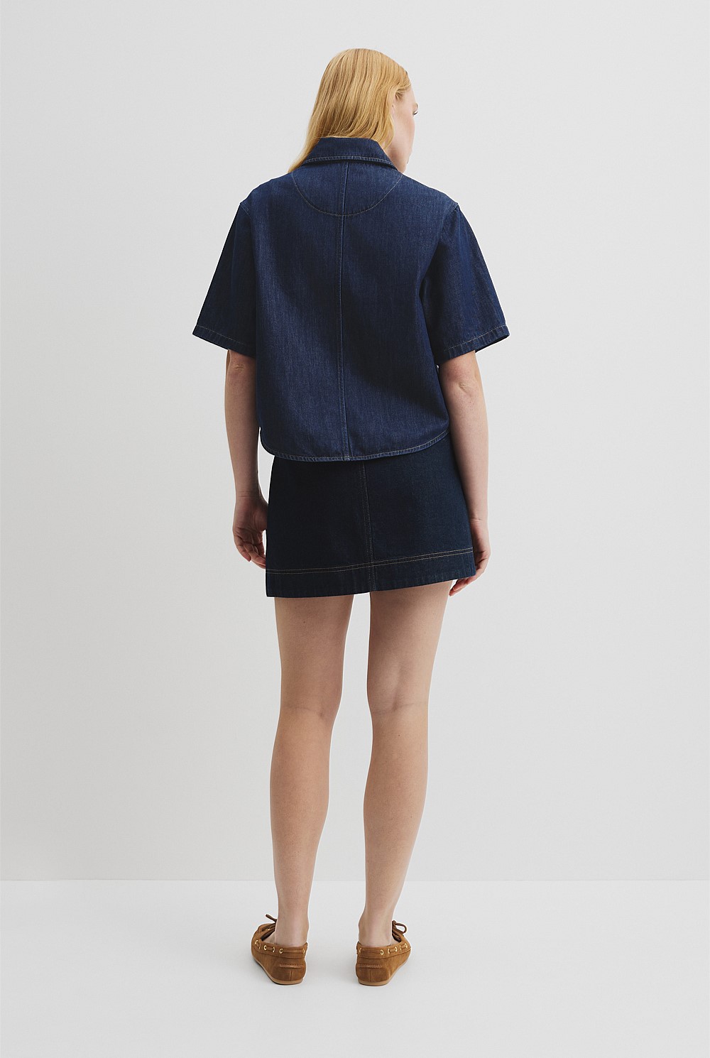 Short Sleeve Denim Shirt