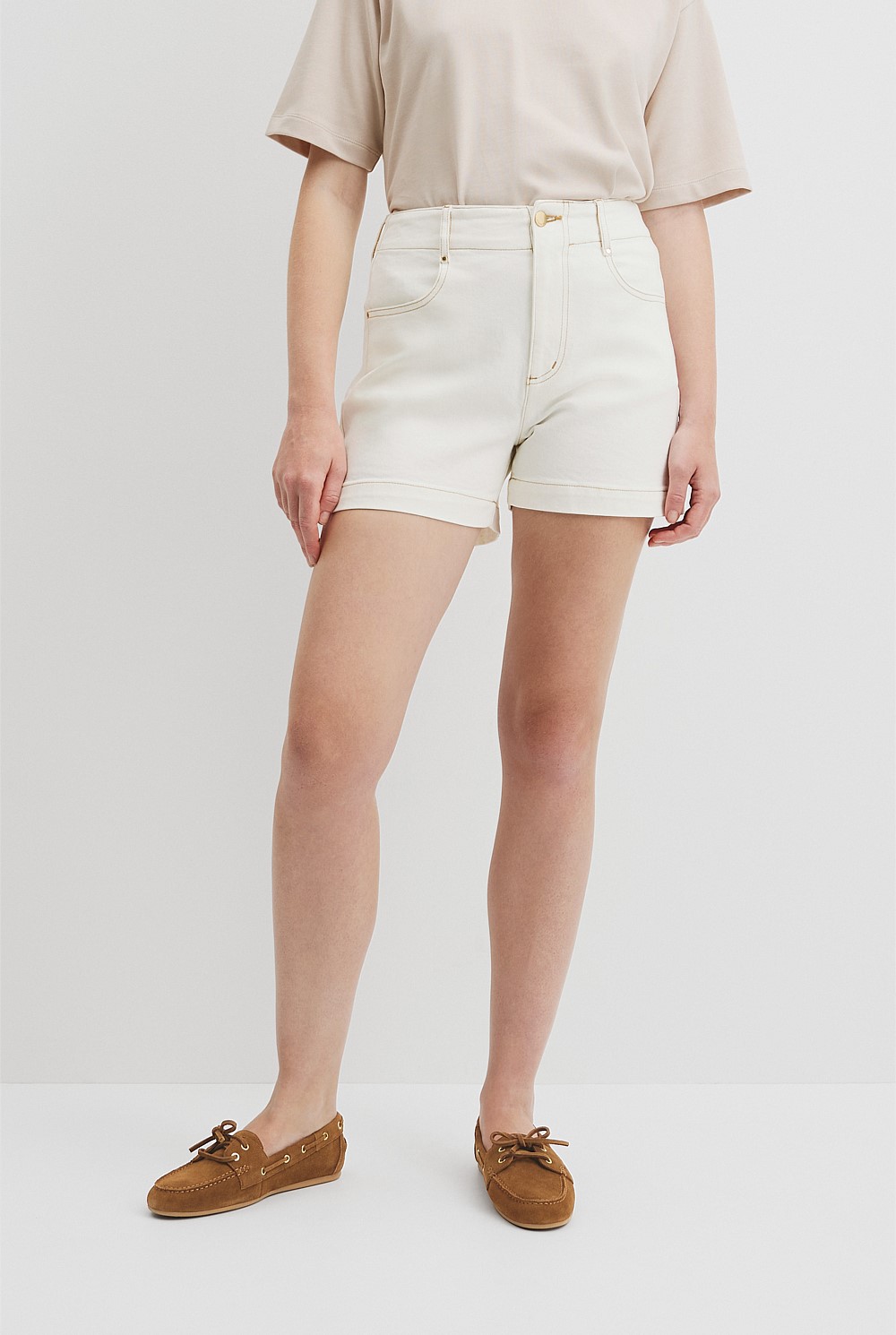 Denim A-Line Short