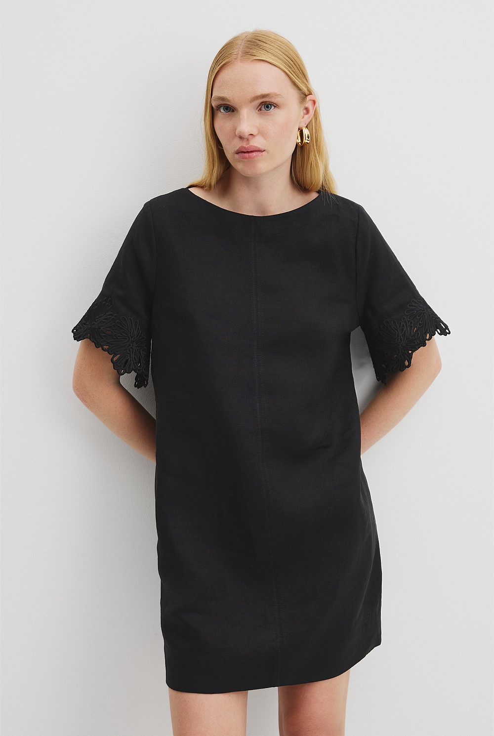 Scalloped Mini Dress