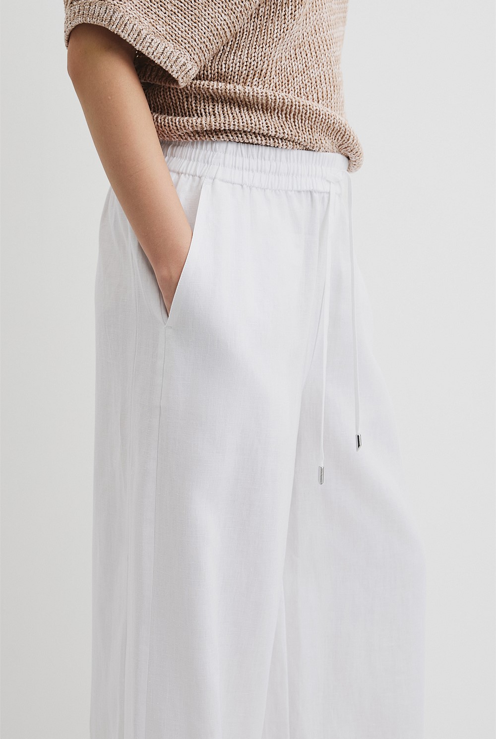Organically Grown Linen Pull-On Pant