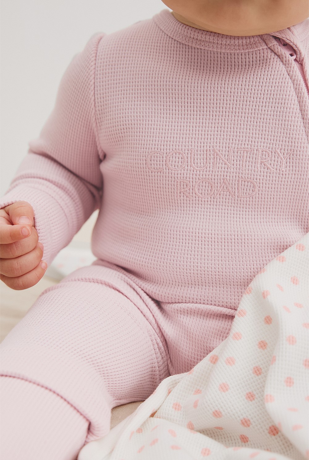 Organically Grown Cotton Waffle Jumpsuit