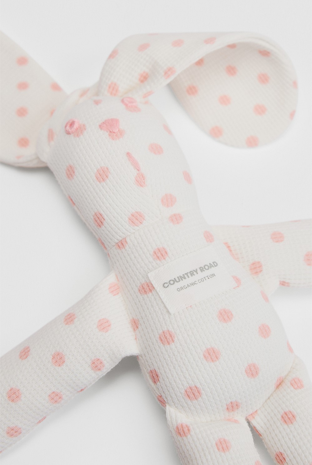 Organically Grown Cotton Waffle Bunny