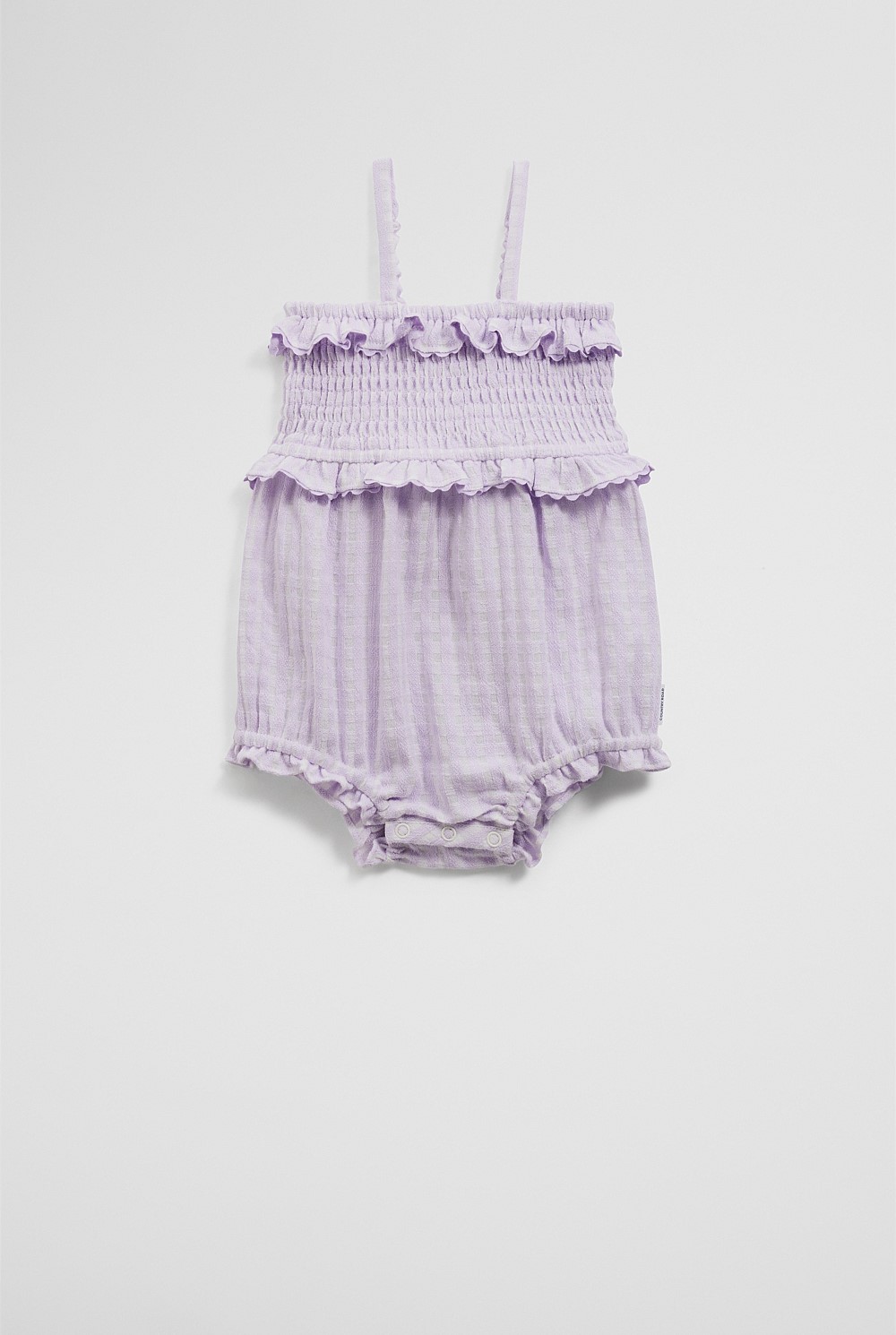 Gingham Frill Romper