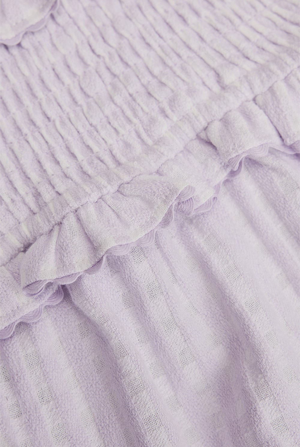 Gingham Frill Romper