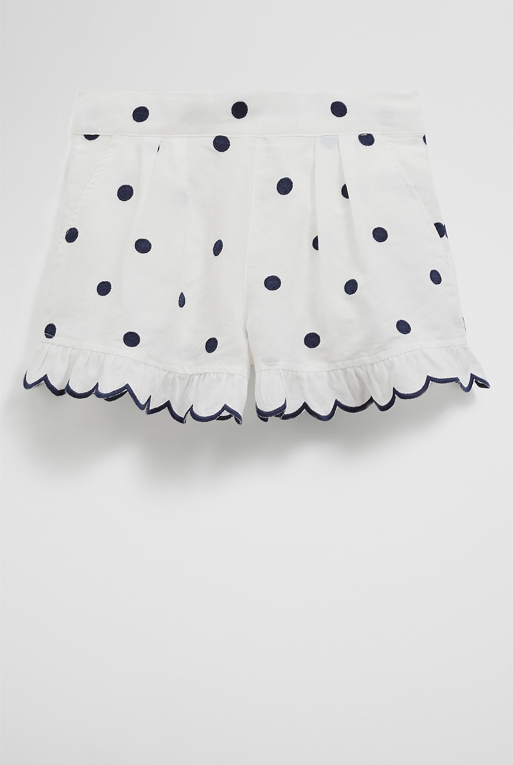 Spot Scalloped Short