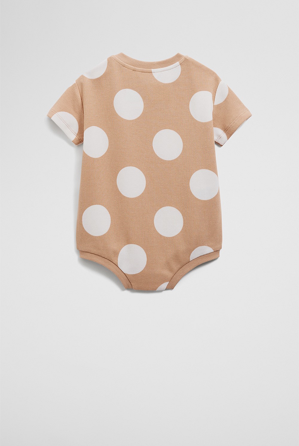 Organically Grown Cotton Oversize Spot Short Sleeve Bodysuit